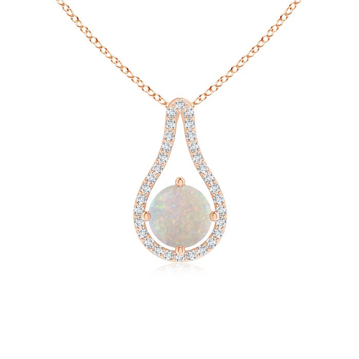 AA - Opal / 0.66 CT / 14 KT Rose Gold