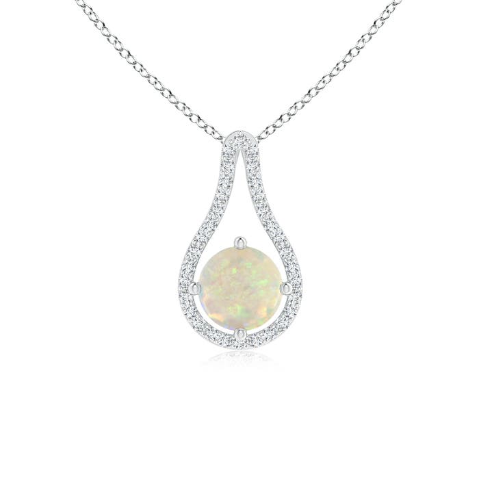 AAA - Opal / 0.66 CT / 14 KT White Gold