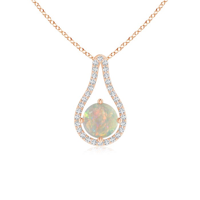 AAAA - Opal / 0.66 CT / 14 KT Rose Gold