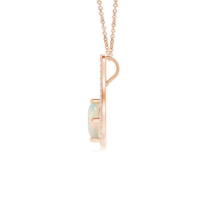 AAAA - Opal / 0.66 CT / 14 KT Rose Gold