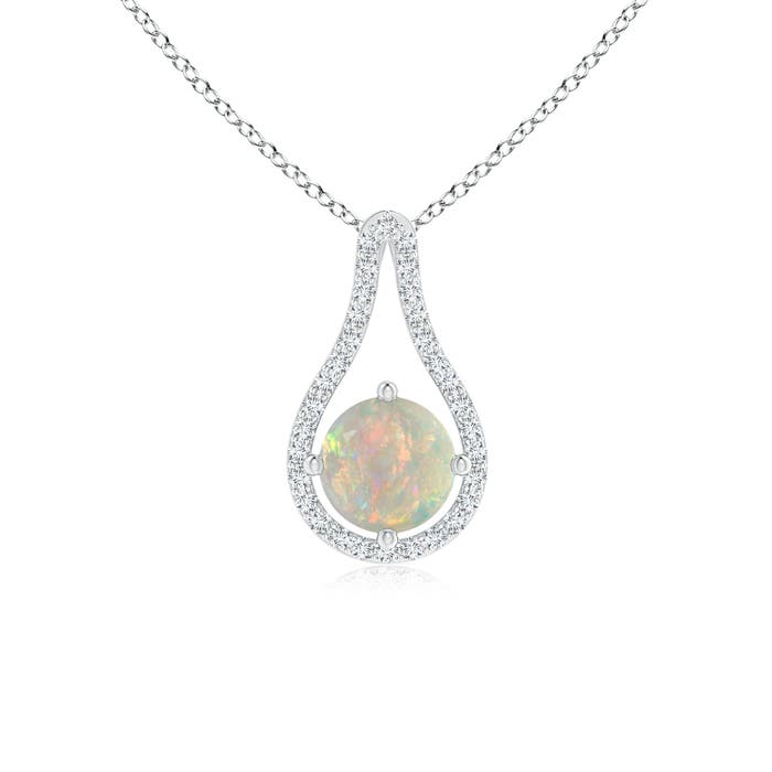 AAAA - Opal / 0.66 CT / 14 KT White Gold