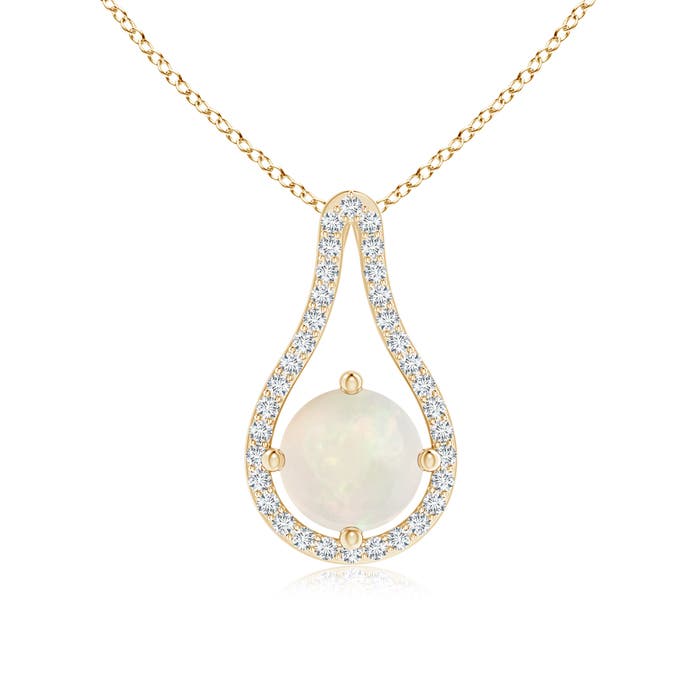 A - Opal / 0.95 CT / 14 KT Yellow Gold