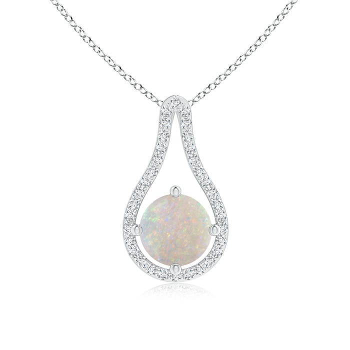 AA - Opal / 0.95 CT / 14 KT White Gold