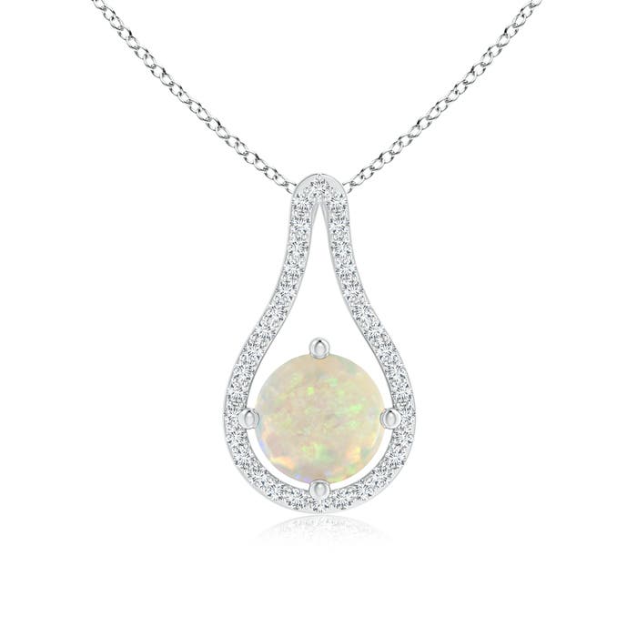 AAA - Opal / 0.95 CT / 14 KT White Gold