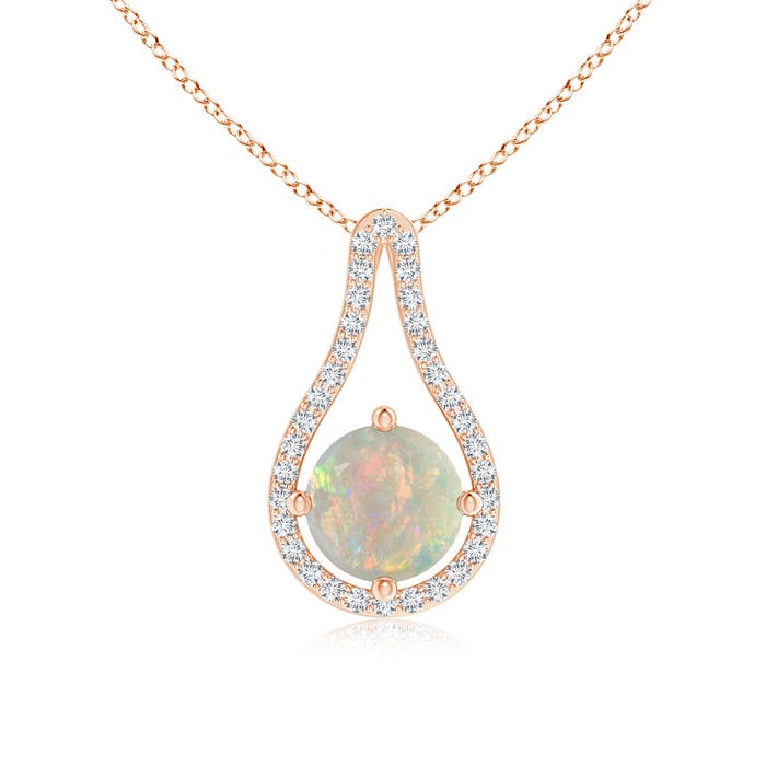 AAAA - Opal / 0.95 CT / 14 KT Rose Gold