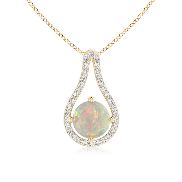 AAAA - Opal / 0.95 CT / 14 KT Yellow Gold