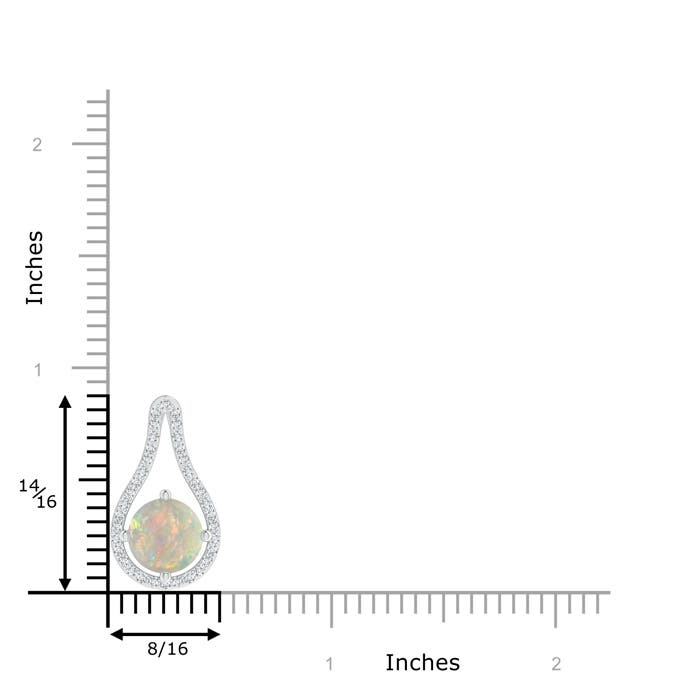 AAAA - Opal / 1.44 CT / 14 KT White Gold