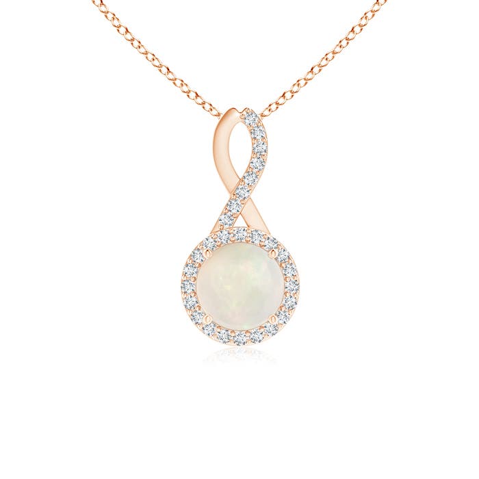 A - Opal / 0.64 CT / 14 KT Rose Gold