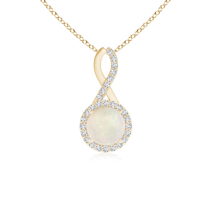 A - Opal / 0.64 CT / 14 KT Yellow Gold