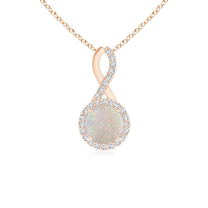 AA - Opal / 0.64 CT / 14 KT Rose Gold