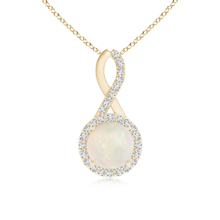 A - Opal / 0.97 CT / 14 KT Yellow Gold