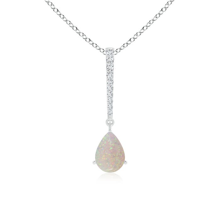 AA - Opal / 0.49 CT / 14 KT White Gold