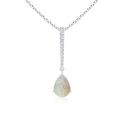 Dangle White Gold Opal Necklaces & Pendants