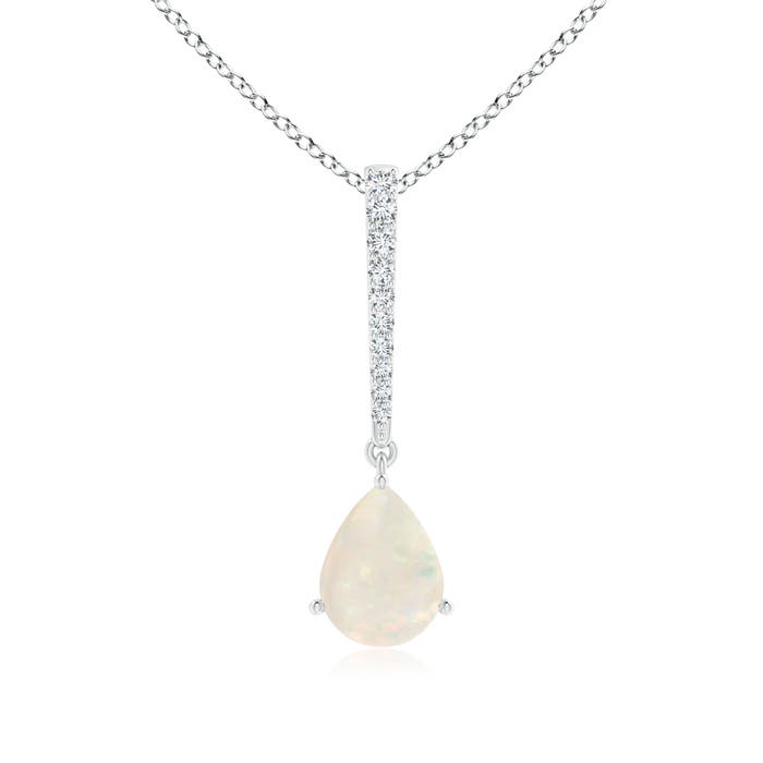 A - Opal / 0.78 CT / 14 KT White Gold