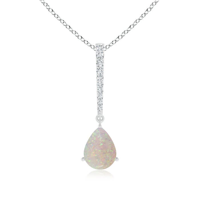 AA - Opal / 0.78 CT / 14 KT White Gold