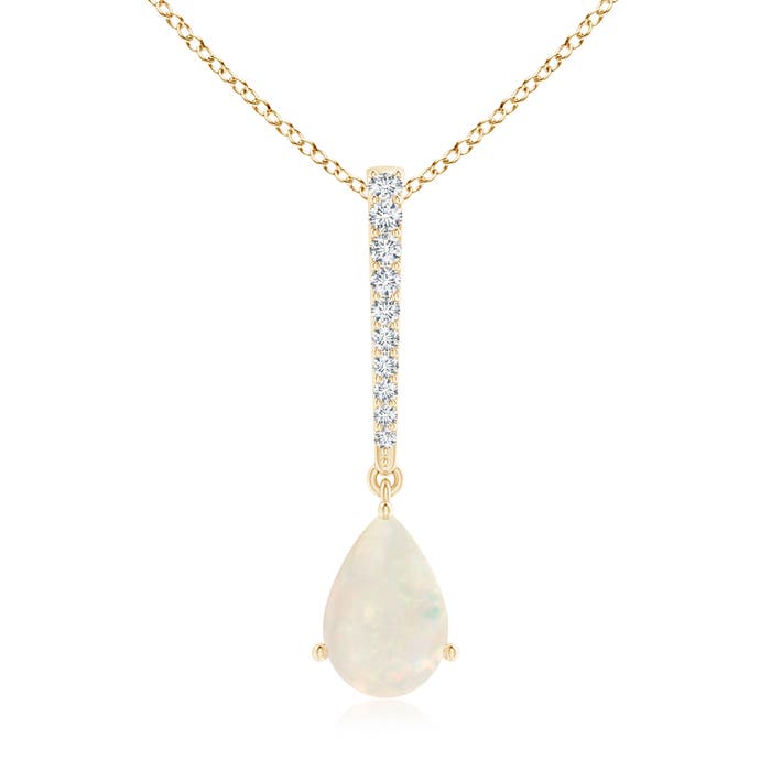 A - Opal / 0.9 CT / 14 KT Yellow Gold