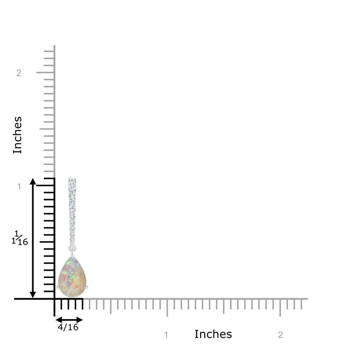 AAAA - Opal / 0.9 CT / 14 KT White Gold