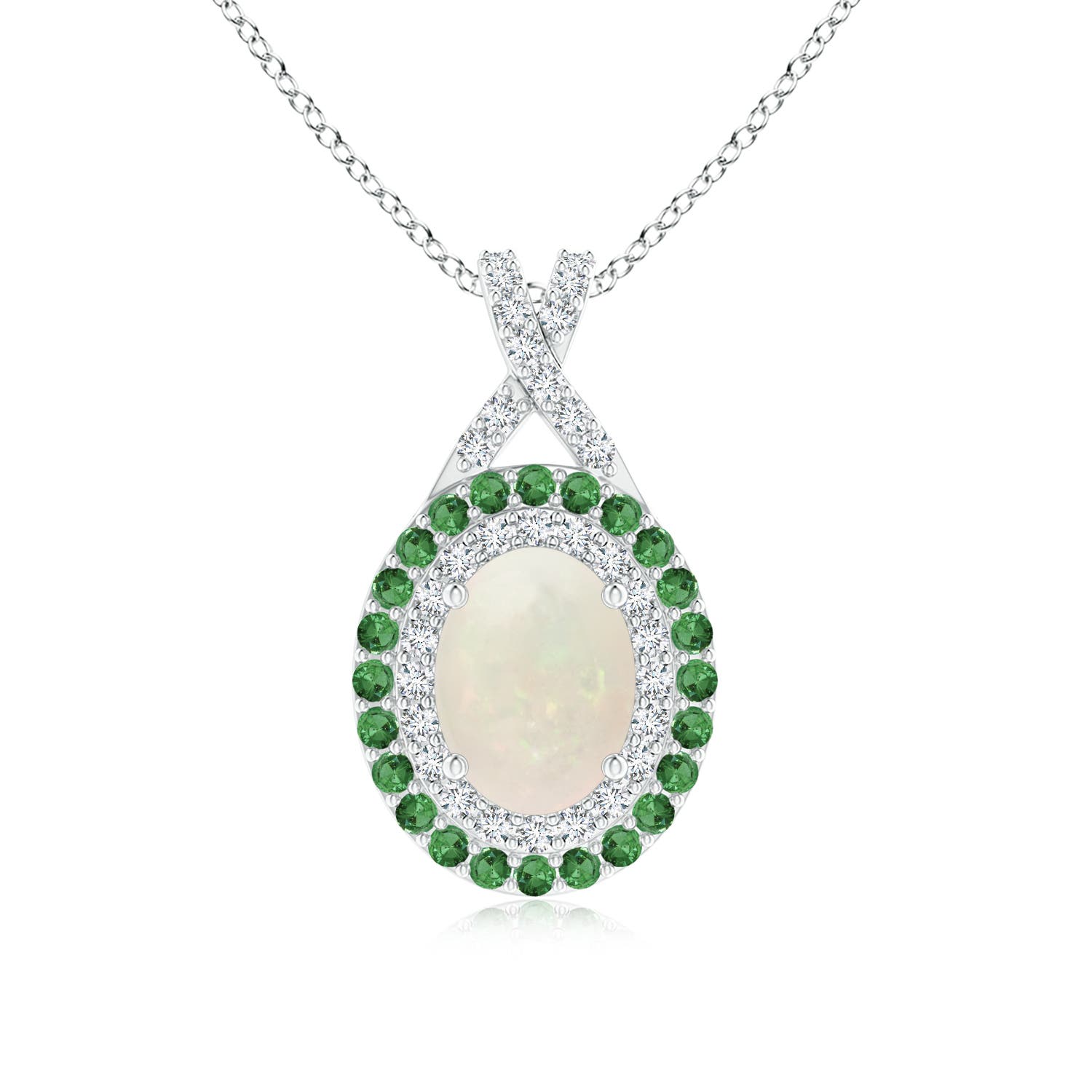 A - Opal / 1.21 CT / 14 KT White Gold