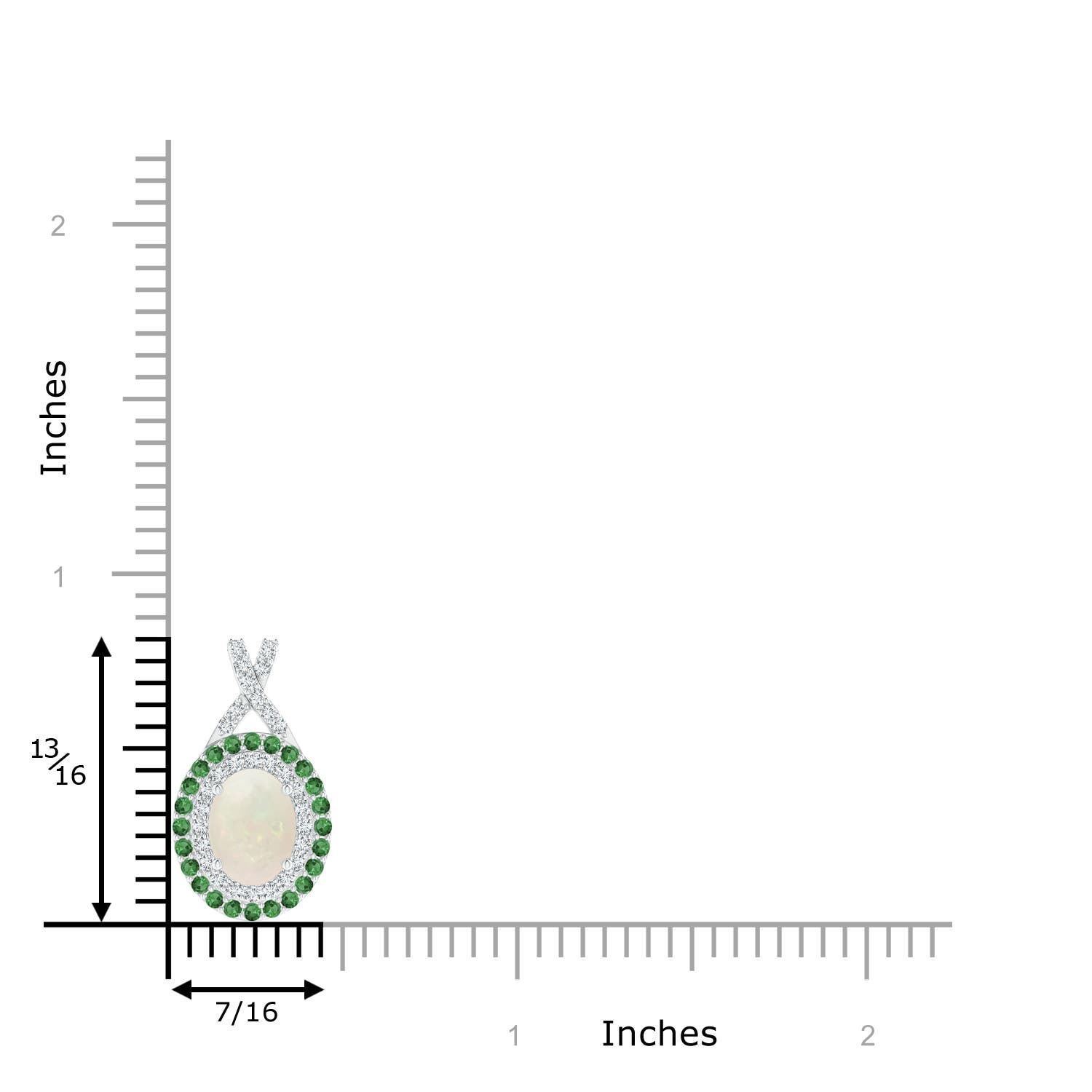 A - Opal / 1.21 CT / 14 KT White Gold