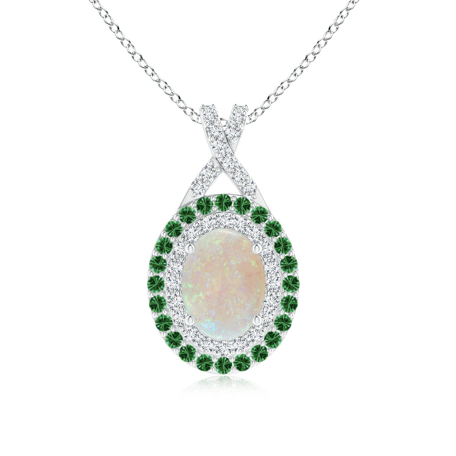 AA - Opal / 1.21 CT / 14 KT White Gold