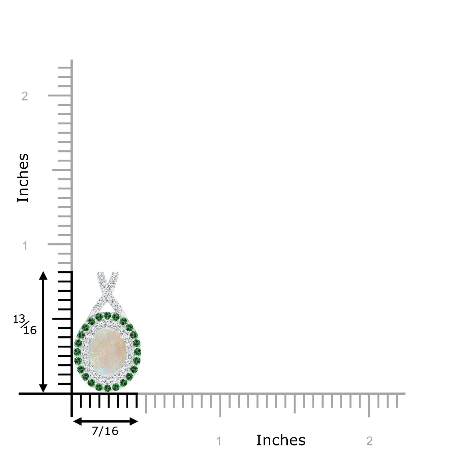 AA - Opal / 1.21 CT / 14 KT White Gold