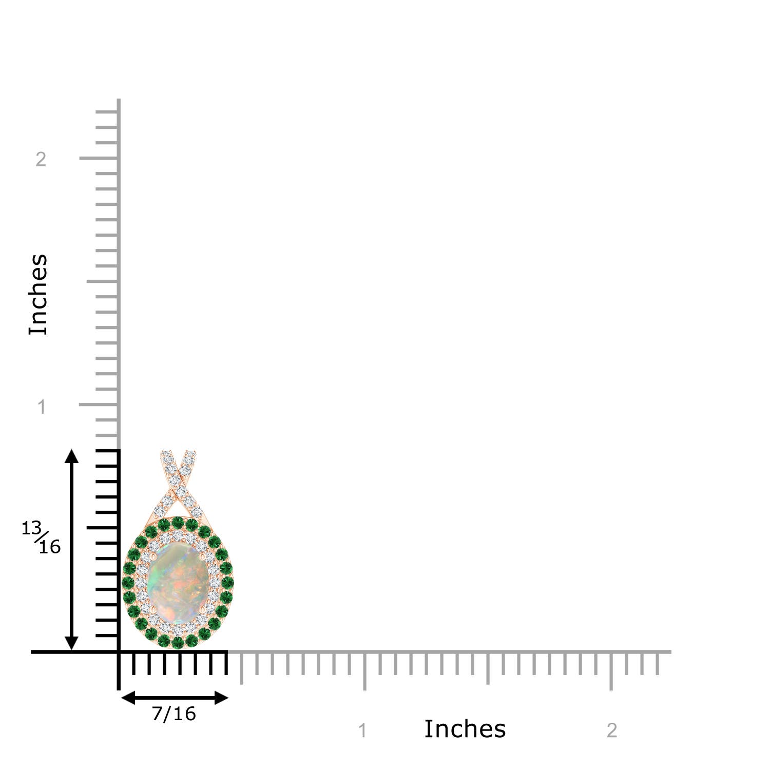 AAAA - Opal / 1.21 CT / 14 KT Rose Gold