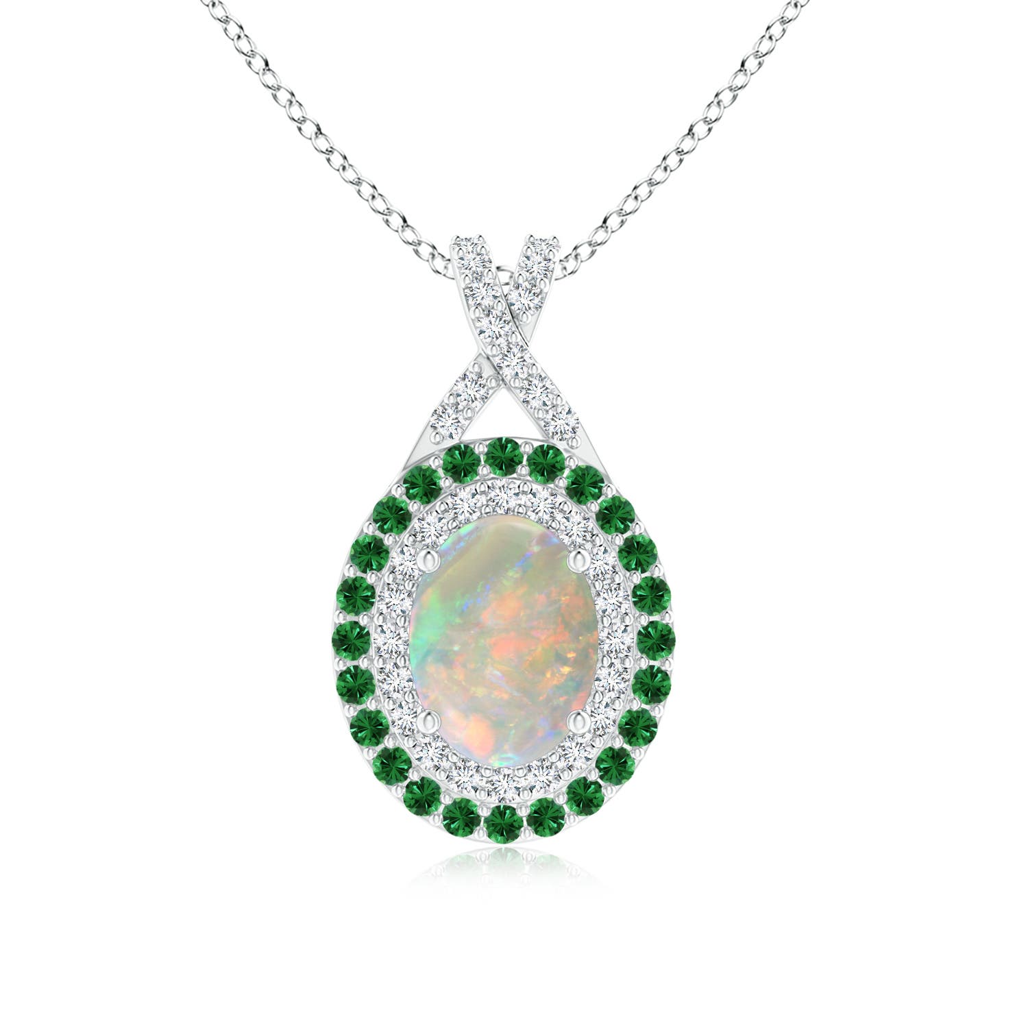 AAAA - Opal / 1.21 CT / 14 KT White Gold