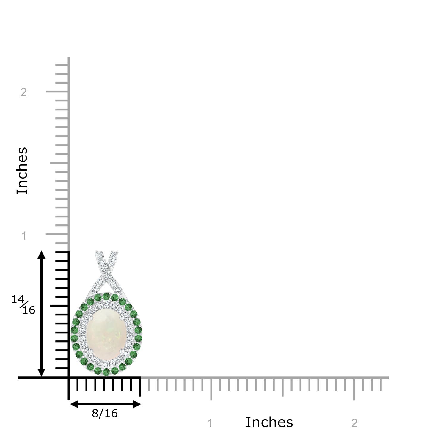 A - Opal / 1.66 CT / 14 KT White Gold