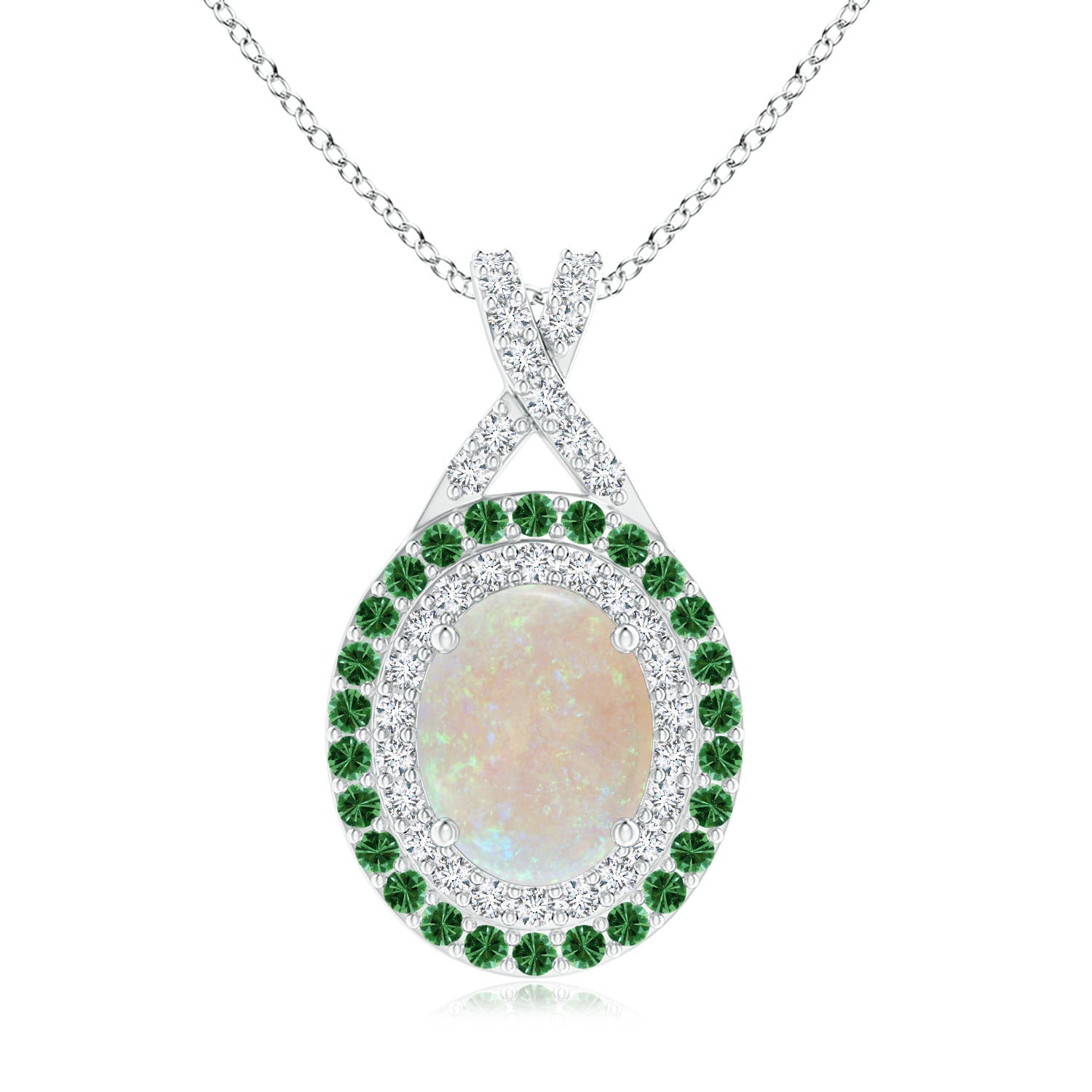 AA - Opal / 1.66 CT / 14 KT White Gold