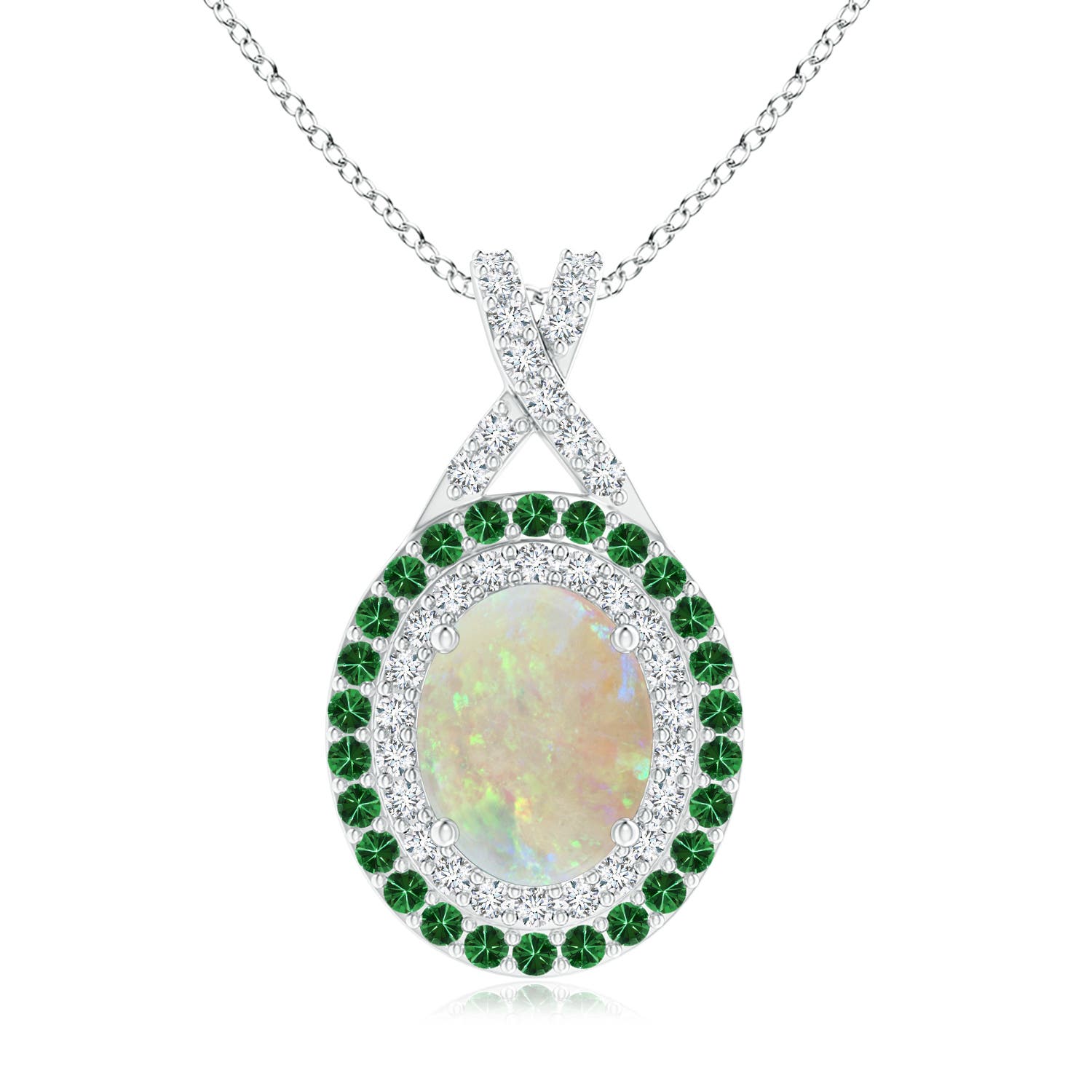 AAA - Opal / 1.66 CT / 14 KT White Gold