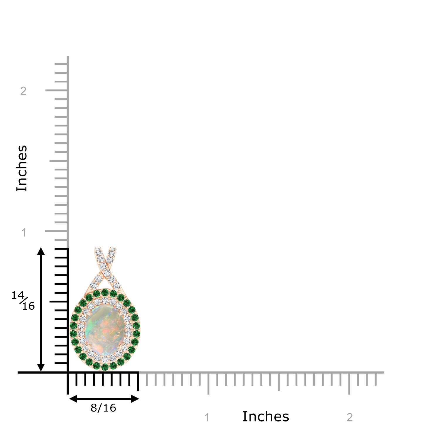 AAAA - Opal / 1.66 CT / 14 KT Rose Gold