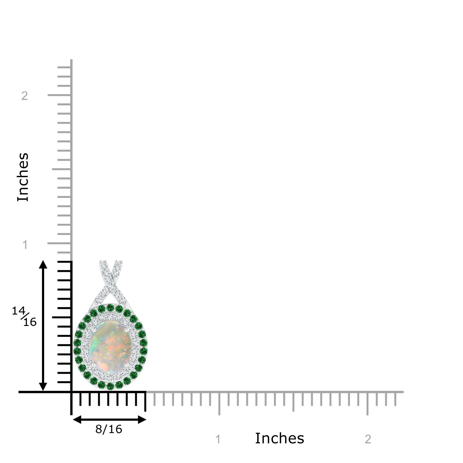 AAAA - Opal / 1.66 CT / 14 KT White Gold