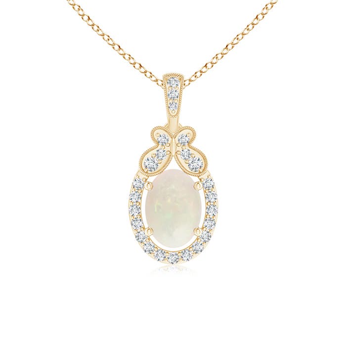 A - Opal / 0.58 CT / 14 KT Yellow Gold