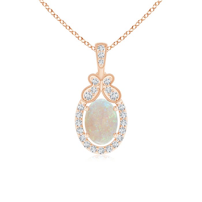 AA - Opal / 0.58 CT / 14 KT Rose Gold