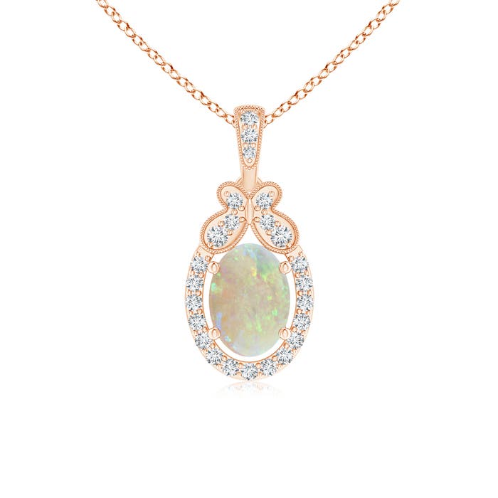 AAA - Opal / 0.58 CT / 14 KT Rose Gold