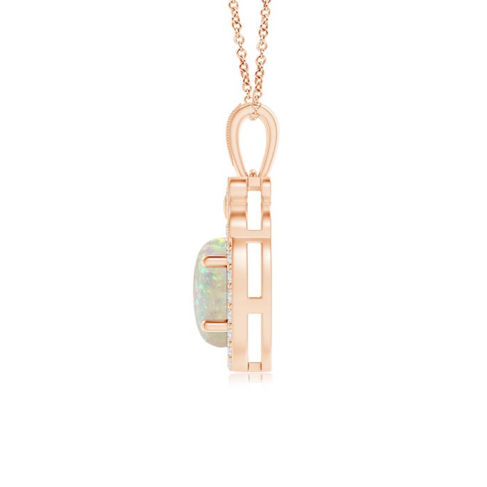 AAA - Opal / 0.58 CT / 14 KT Rose Gold