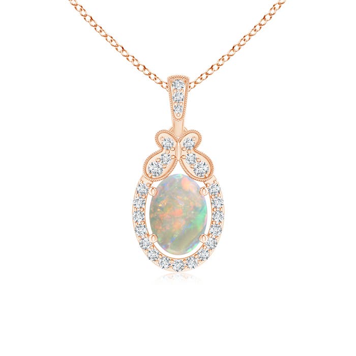 AAAA - Opal / 0.58 CT / 14 KT Rose Gold