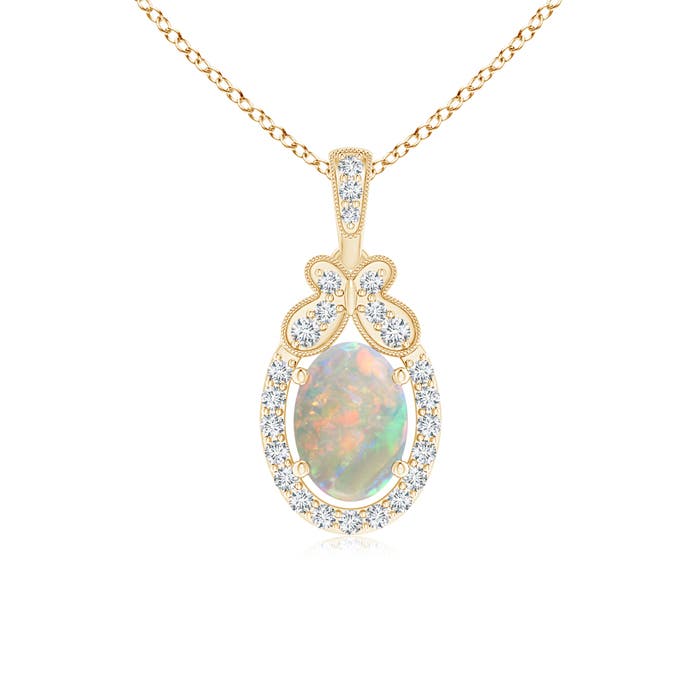 AAAA - Opal / 0.58 CT / 14 KT Yellow Gold