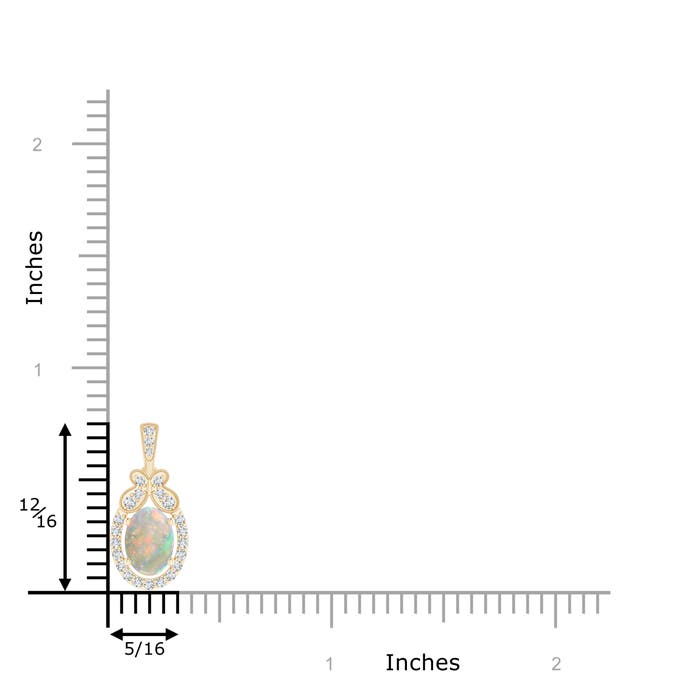 AAAA - Opal / 0.58 CT / 14 KT Yellow Gold