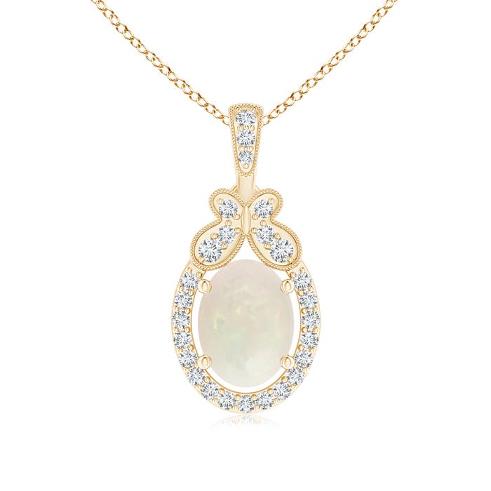 A - Opal / 0.98 CT / 14 KT Yellow Gold