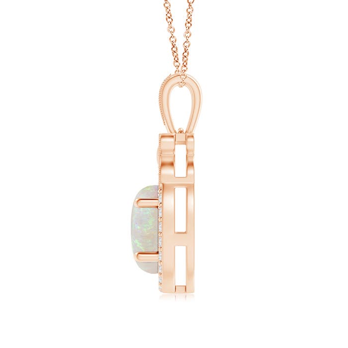 AA - Opal / 0.98 CT / 14 KT Rose Gold