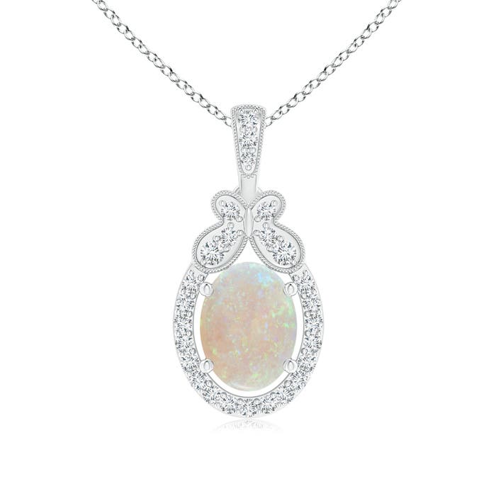 AA - Opal / 0.98 CT / 14 KT White Gold