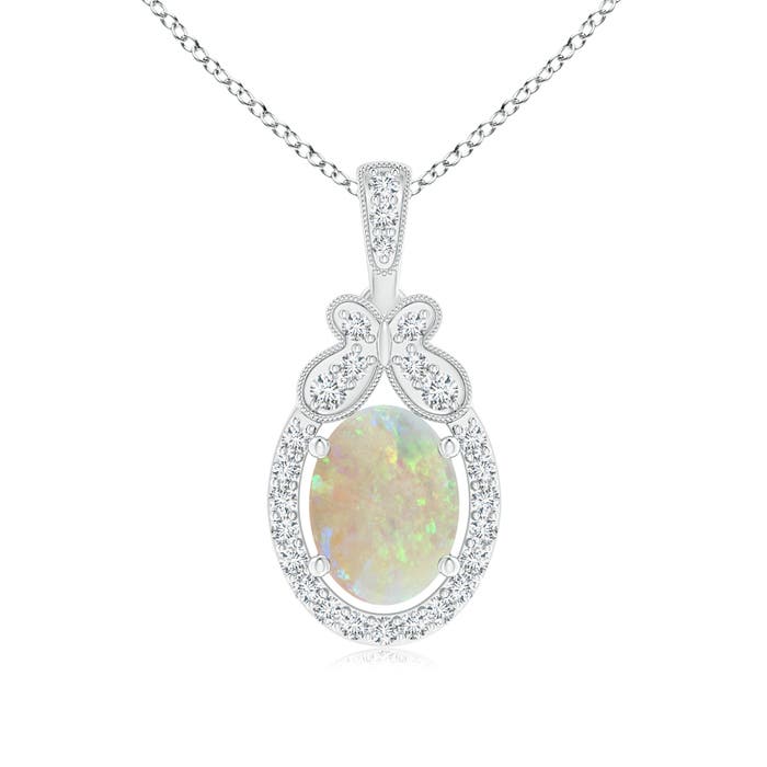 AAA - Opal / 0.98 CT / 14 KT White Gold