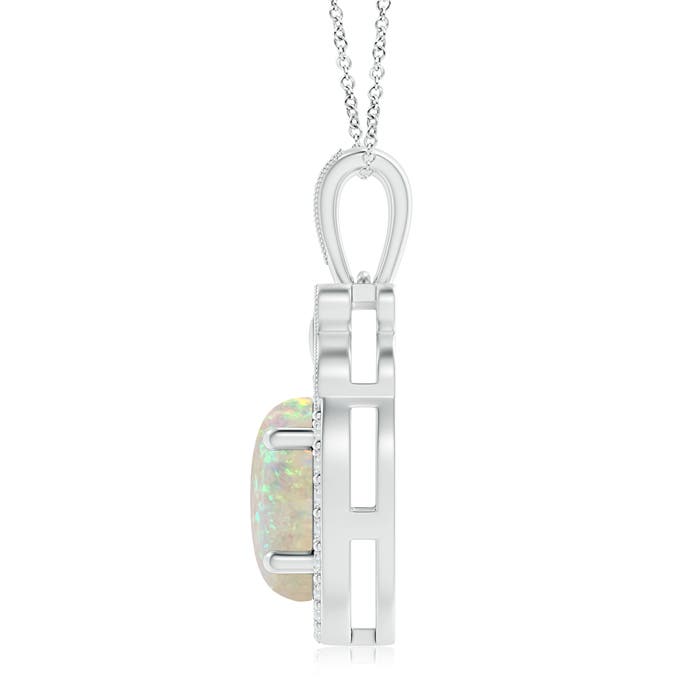 AAA - Opal / 1.34 CT / 14 KT White Gold