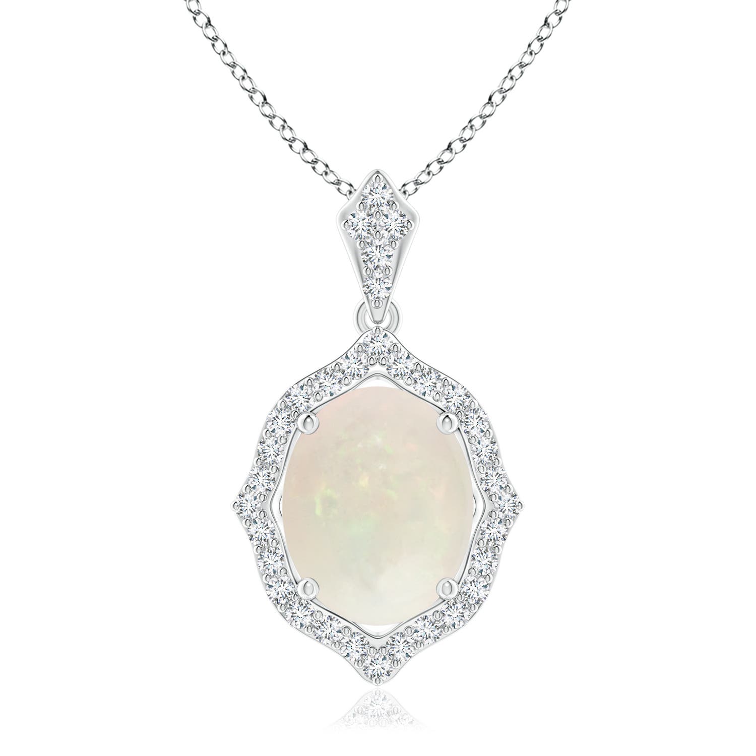 A - Opal / 1.78 CT / 14 KT White Gold