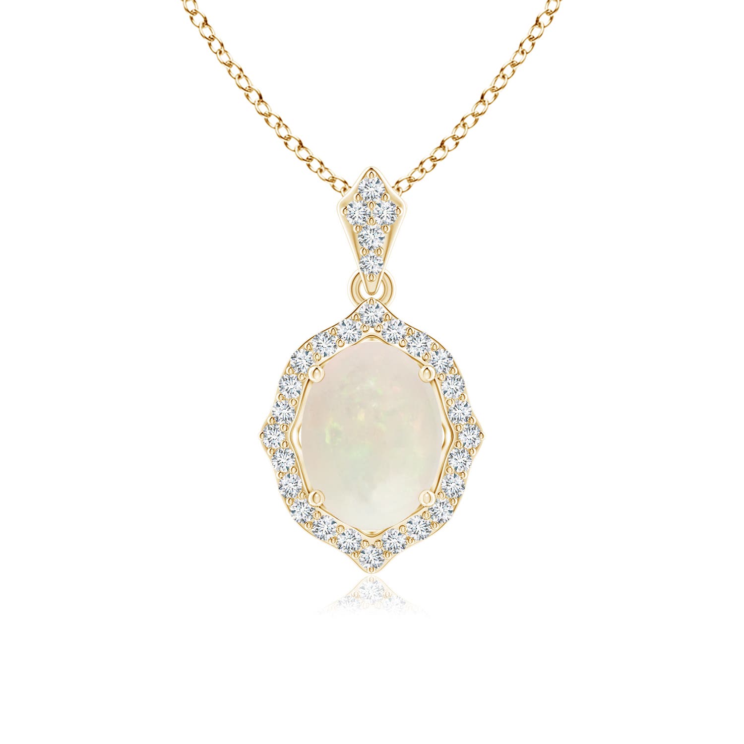 A - Opal / 0.97 CT / 14 KT Yellow Gold