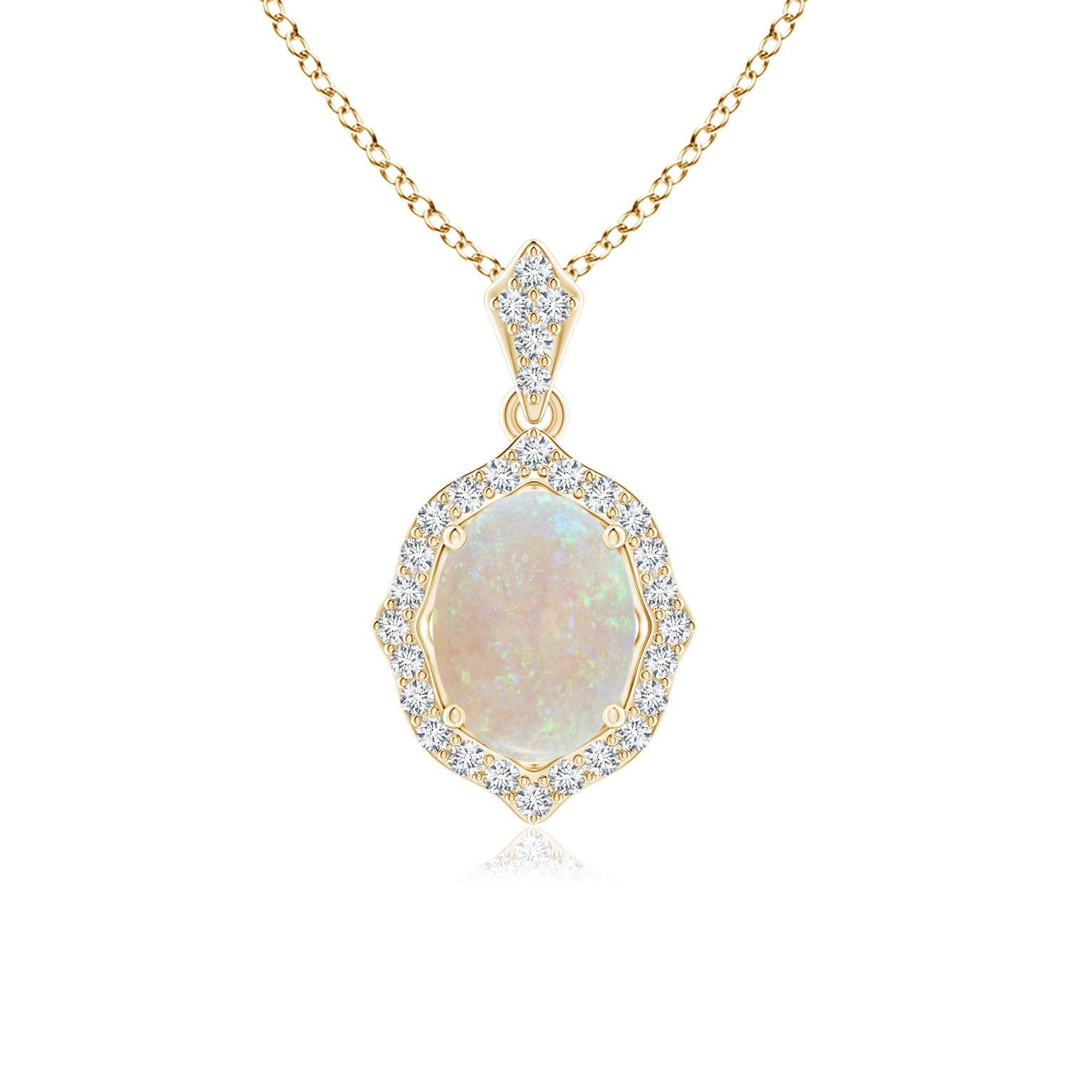 AA - Opal / 0.97 CT / 14 KT Yellow Gold