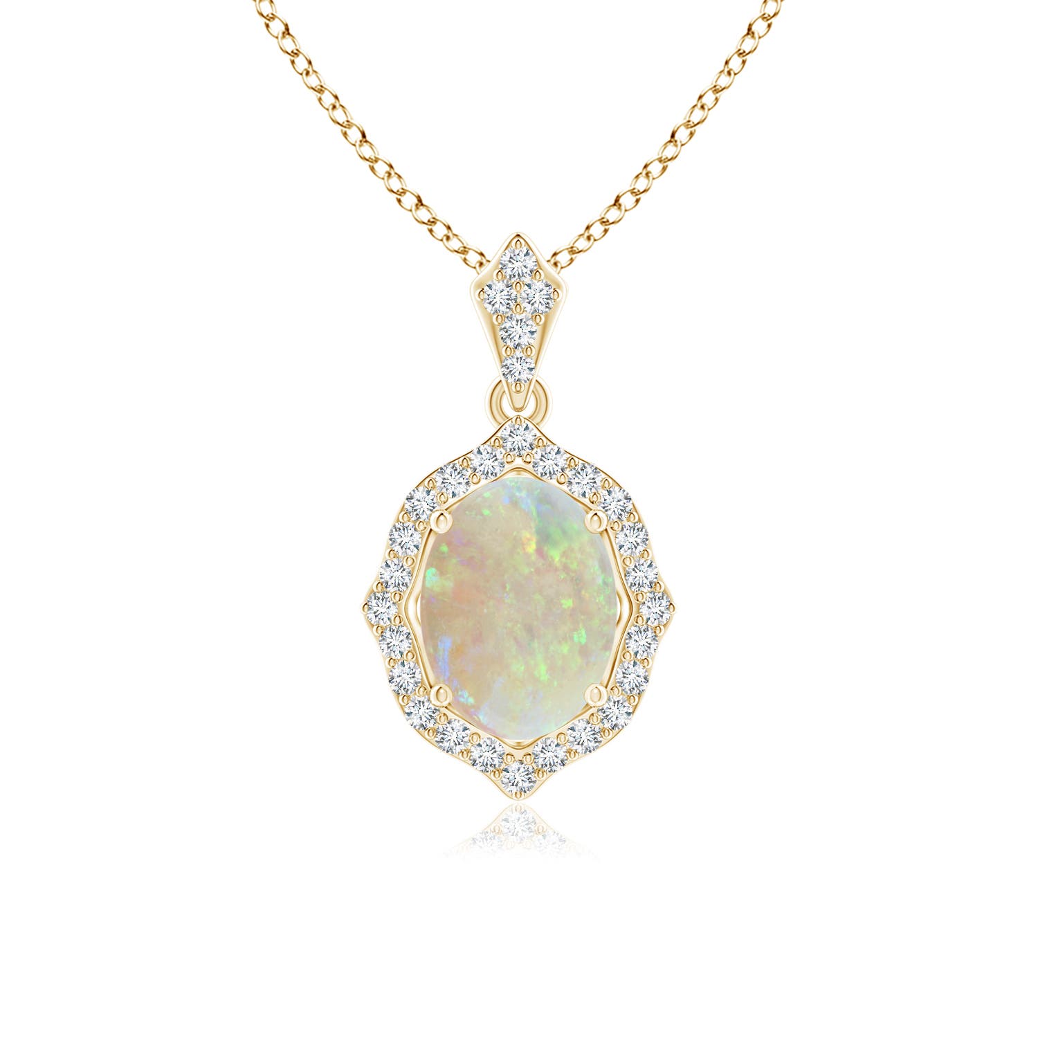 AAA - Opal / 0.97 CT / 14 KT Yellow Gold