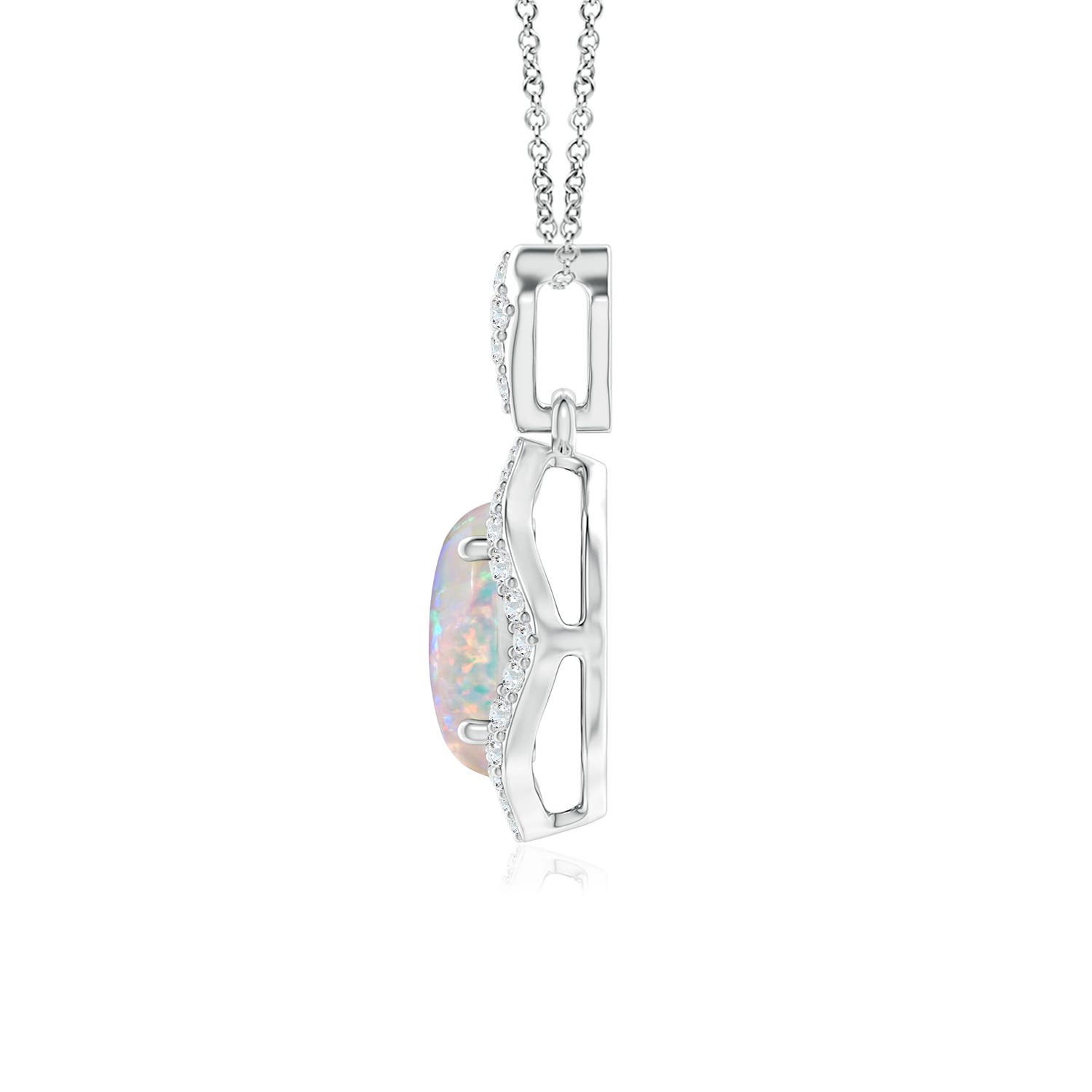 AAAA - Opal / 0.97 CT / 14 KT White Gold