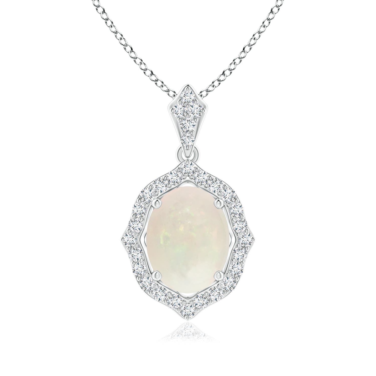 A - Opal / 1.38 CT / 14 KT White Gold